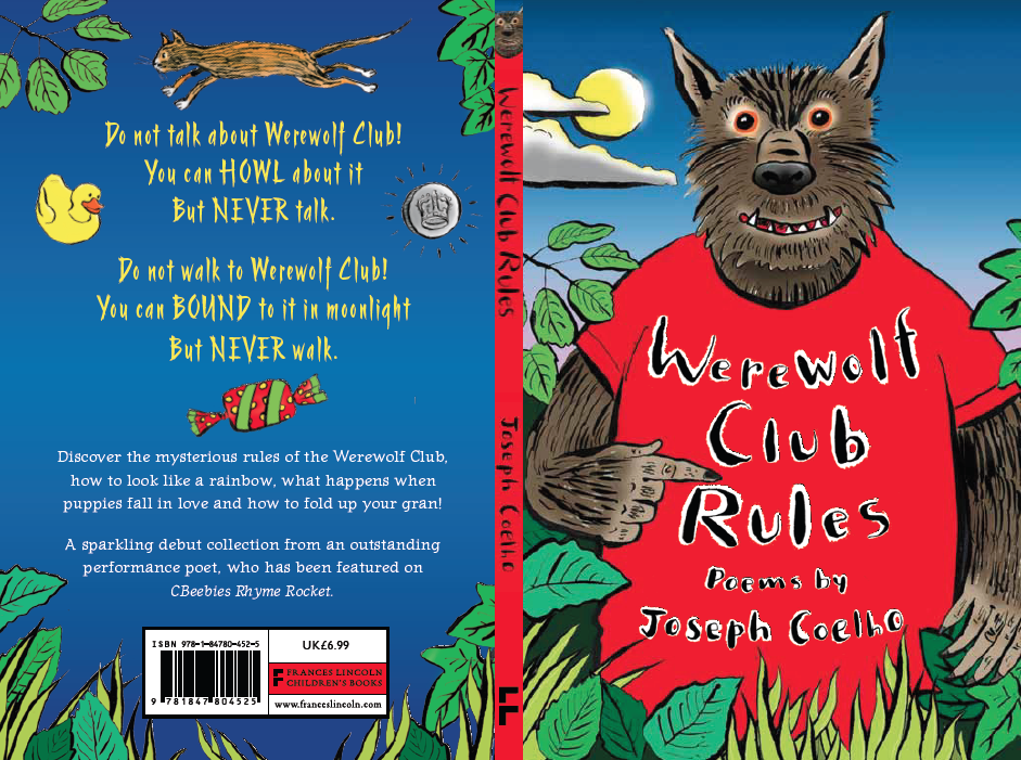 Cover for Werewolf Club Rules by Joseph Coelho out on 14th August 2014